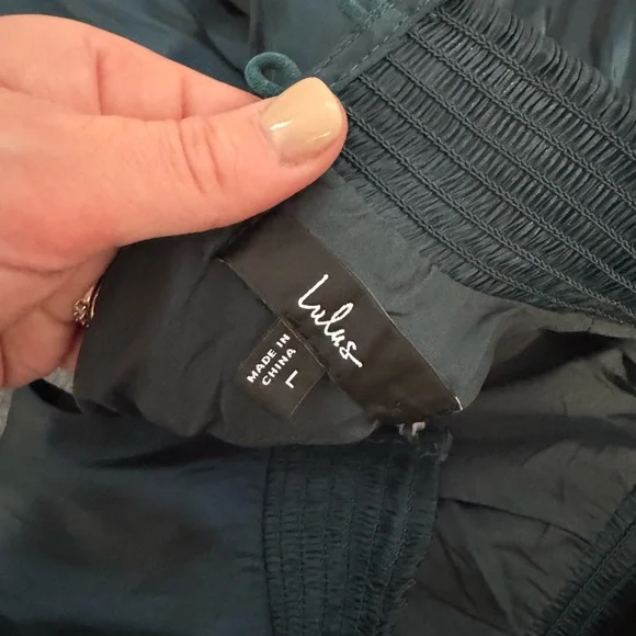 Lulus Take a Glance Emerald Green Tiered Mock Neck Midi Dress - Picture 5 of 8